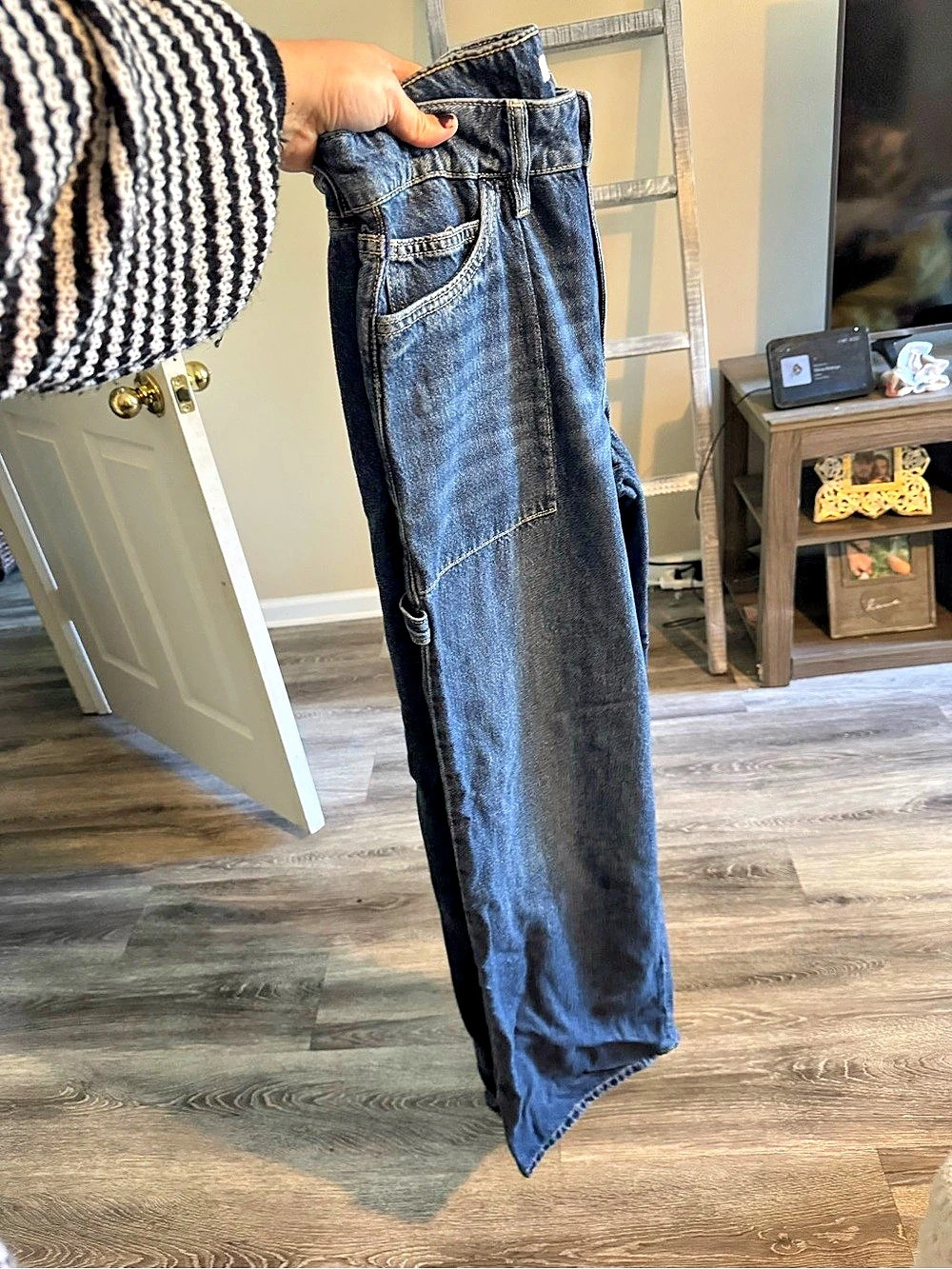 Forever 21 Carpenter Denim Jeans Blue Waist 30